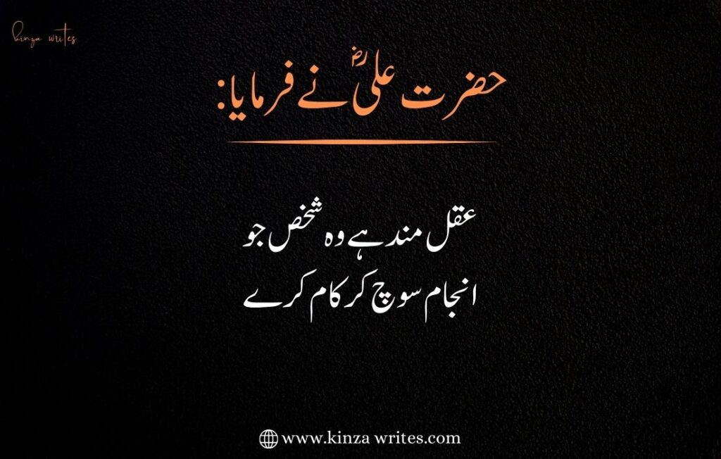 hazrat ali quotes in urdu