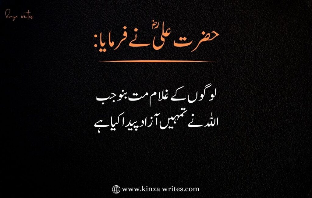 hazrat ali quotes in urdu